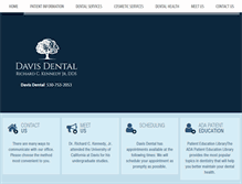 Tablet Screenshot of davisdental.com